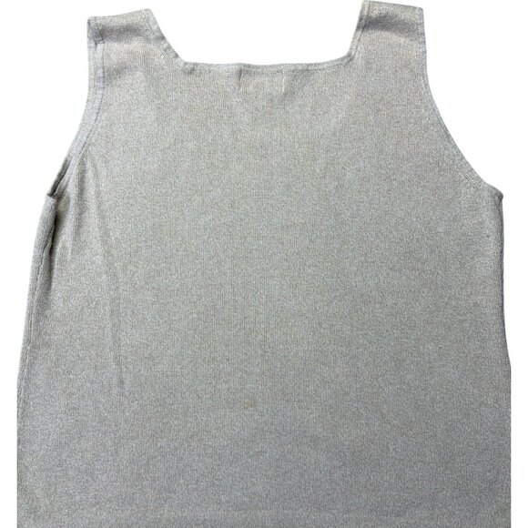Chicos Design Beige Knit Tank Top Size XL Sleeveless - Picture 5 of 5